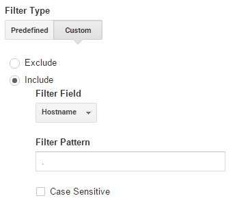 Google Analytics View Filter